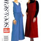 B3935 Butterick Pattern EASY SEE & SEW Jumper Misses/Miss Petite Size 20, 22, 24