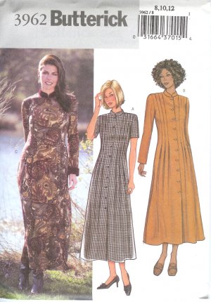 B3962 Butterick Pattern EASY Dress Misses/Miss Petite Size 8, 10, 12