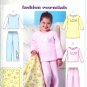 BP392 Butterick FAST&EASY Top, Gown, Pants, and Blanket Child/Girls Size CL 6-8