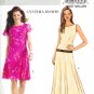 BP411 Butterick Pattern CYNTHIA HOWIE EASY Dress Misses/Miss Petite Size AA 6-12