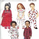 BP436 Butterick FAST&EASY Nightgown, Pajama Top & Pants Todd/Child Size CB 1-3