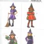 B4629 Butterick Pattern EASY Witch Costumes Todd/Child Size CF 4-5-6