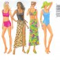 B5551 Butterick Pattern EASY Swimsuit & Cover up Misses Size 6,8,10