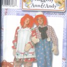 S4456 Simplicity Pattern RAGGEDY ANN & ANDY Costumes for Adults Size A XS - XL