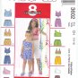 M3602 McCalls Pattern8 GREAT LOOKS Tops, Pull-On Shorts Child/Girl Size CH 7-8-10
