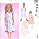 M4357 McCalls Pattern LAURA ASHLEY Dresses Child/Girl Size CCE 3-4-5-6