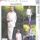 M4392 McCalls Pattern EASY Unlined Jacket, Tops, Pants & Skirt  Misses/Miss Petite Size 12-14-16-18