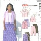 M4499 McCalls EASY ENDLESS OPTIONS Shirt, Camisole, Skirt, Pants Girls Size CH 7-8-10