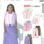 M4499 McCalls EASY ENDLESS OPTIONS Shirt, Camisole, Skirt, Pants Girls Size CH 7-8-10
