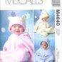 M4640 McCalls FABULOUS FLEECE Buntings and Hats Infants Size