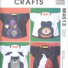 M4613 McCalls Pattern CRAFTS Sweatshirt Appliques