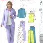 M4752 McCalls Pattern STITCH N SAVE Jacket, Top, Dress, Pants Misses/Miss Petite Size B 16-18-20-22