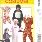 M4945 McCalls Pattern EASY COSTUMES Toddlers/Child Size CB 1-2-3