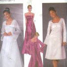 S5246 Simplicity Pattern Evening Dress, Coat with Train or Jacket  Misses/Miss Petite Size HH 6-12