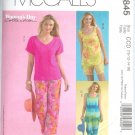 M4845 McCalls Pattern WOMANS DAY Tops, Shorts & Capri Pants Misses Size CCD 10-12-14-16