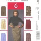 M4925 McCalls Pattern  "6 GREAT LOOKS" Skirts Misses/Miss Petite  Size AAX 4-6-8-10