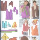S4801 Simplicity Vest,Hats,Scarf, Mittens, Dog Coat, Pillow Unisex Childs/Teens/Adults XS-L / XS--XL