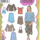 S4896 Simplicity Pattern LIZZIE McGUIRE Skirts, Top, Bag Girls/Girls Plus Size AA 8 -16