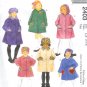 M2403 McCalls Pattern POLAR GEAR Unlined Coats and Hat in 3 Sizes Childs/Girls Size CE 3 -4 -5
