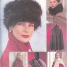 V7505 Vogue Pattern ACCESSORIES Hat, Collar, Stole, Capelet , Cape All Sizes