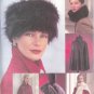 V7505 Vogue Pattern ACCESSORIES Hat, Collar, Stole, Capelet , Cape All Sizes