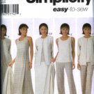 S5071 Simplicity EASY Pants,Skirts,Top,Dress or Jumper & Jacket Womens Petite Size GG 26W-32W