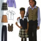 S4978 Simplicity Pattern Pants, Skirt, Shirt & Vest Childs & Girls Size 3, 4, 5, 6