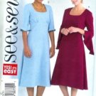 B4323 Butterick Pattern EASY SEE & SEW Dress Misses PETITE Size C 18 -20-22