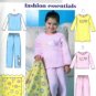 B4339 Butterick Pattern EASY Top, Gown, Pants, & Blanket Child/Girl Size 6 - 7 - 8