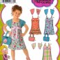 S4248 Simplicity Liz McGuire Dress with Bodice Variations, Shrug & Bag Child Size 3 - 8
