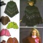 S4359 Simplicity Pattern Poncho in 2 lengths, Capelet & Hat in 3 sizes S-M-L