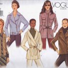 V2614 Vogue BASIC DESIGN Pattern Jacket Miss Size 18, 20, 22