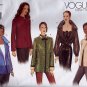 V2615 Vogue BASIC DESIGN Pattern Jacket Miss Size 14, 16, 18