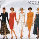 V1173 Vogue Pattern Top and Skirt Miss Petite Size 6, 8, 10