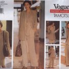 V1437 Vogue Pattern Career Wardrobe by Tamotsu Jacket, Vest, Top, Skirt, Pants Miss Size 14, 16, 18
