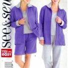 B4330 Butterick Pattern EASY Jacket, Top, Shorts, Pants PETITE Misses Size 14 - 16 - 18