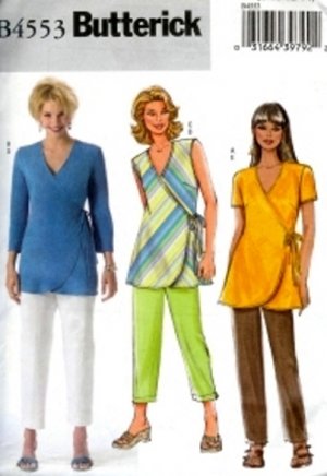 B4553 Butterick Pattern Top and Pants Miss Size 8-10-12-14