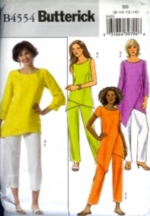 B4554 Butterick Pattern Tunic and Pants Miss Size 16-8-20-22