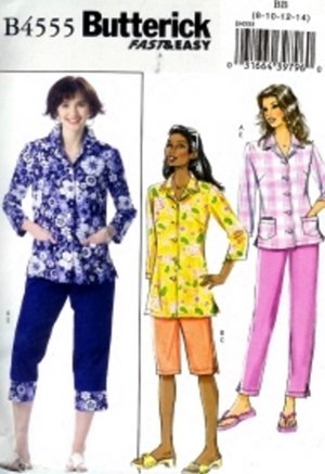 B4555 Butterick Pattern Top, Shorts, Pants Miss Petite Size 16-18-20-22
