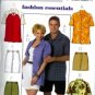 B4559 Butterick Pattern FASHION ESENTIALS Shirt and Short Miss/Men/Teen Boy Size XS-S-M