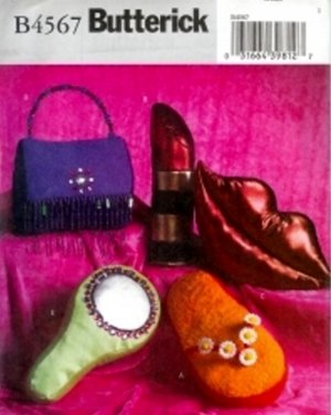 B4567 Butterick Pattern ACCESSORY THEMED PILLOWS Girls