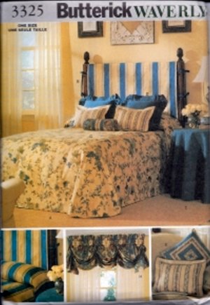 B3325 Butterick Pattern BEDROOM ACCESSORIES