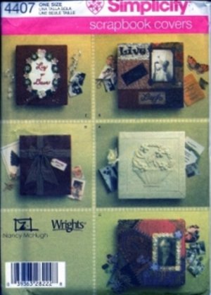 S4407 Simplicity Pattern SCRAPBOOK COVERS by NANCY McHUGH