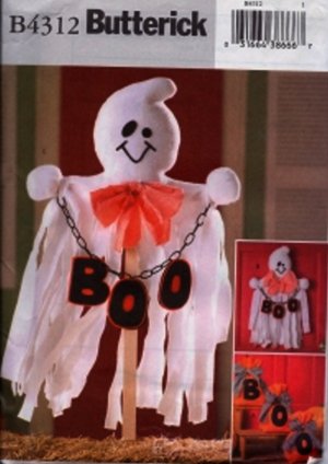B4312 Butterick Pattern Halloween Decorations