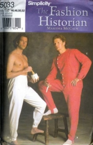 S5033 Simplicity Pattern HISTORIAN Costumes by MARTHA McCAIN Mens Size AA 38-44