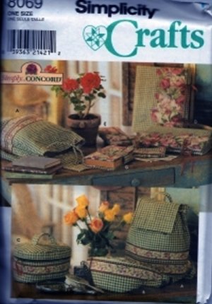 S8069 Simplicity Pattern Bags and Covers by SIMPLY CONCORD