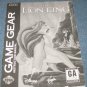 The Lion King - Instruction Booklet (Sega Game Gear)