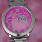 New Hello Kitty Pink Dial Wrist Quartz Watch