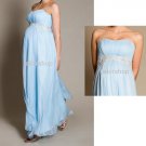 FREE SHIPPING - Tailor HandMade LACE BLUE Formal Evening Gown Wedding Cocktail Party Dress