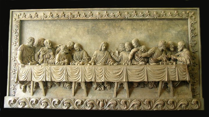 The Last Supper Very Large Sculpture Plaque